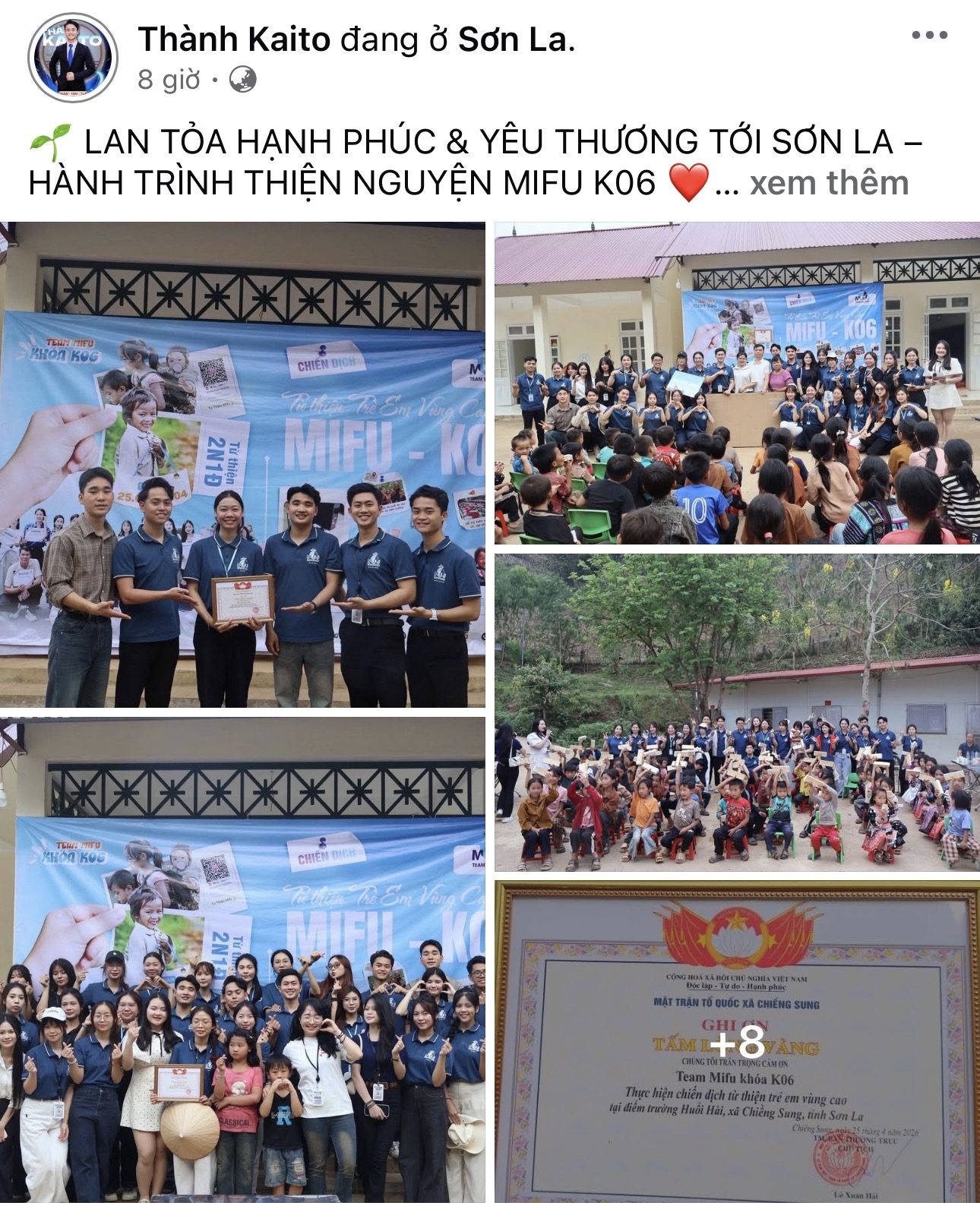 Hình ảnh hoạt động của Cộng đồng Thiện nguyện MIFU